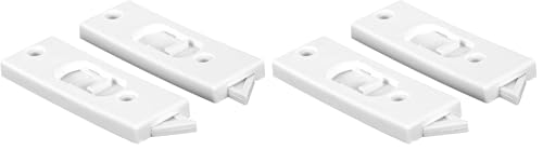 Prime-Line F 2599 3-3/8 in. White Plastic Window Lock with Spring-Loaded Tilt Latch (Single Pack) (Pack of 2) - size: 1 Count (Pack of 2)
