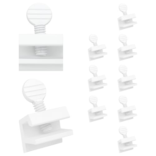 "Nuk3y Sliding Window Security Locks (White, 10 Pack)" - color: White, size: 10 Pack