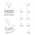 "Nuk3y Sliding Window Security Locks (White, 10 Pack)" - color: White, size: 10 Pack