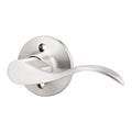 GOBEKOR Single Dummy Door Lever Right-Handed Dummy Door Handle Nickel for Closet French Doors, Non-Turning Door Handle Pull, 1 Pack - size: Right-Handed Dummy Lever