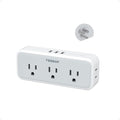 TESSAN Multi Plug Outlet Splitter, Wall Surge Protector, 1875W, Grey - color: Gray, size: 5 Outlets (USB-A)