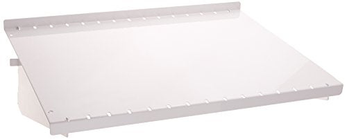 Wall Control Shelf 12in Deep Pegboard Shelf Assembly Pegboard and Slotted Tool Board - White - color: White
