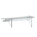Custom Cut-to-Size Premium Wall-Mounted Shelf with Rod and Bracket Kit. 3/4" Thick Shelves, 14 inches deep. Customize the Length from 16" up to 72". - color: White - Chrome, size: 16 - 44
