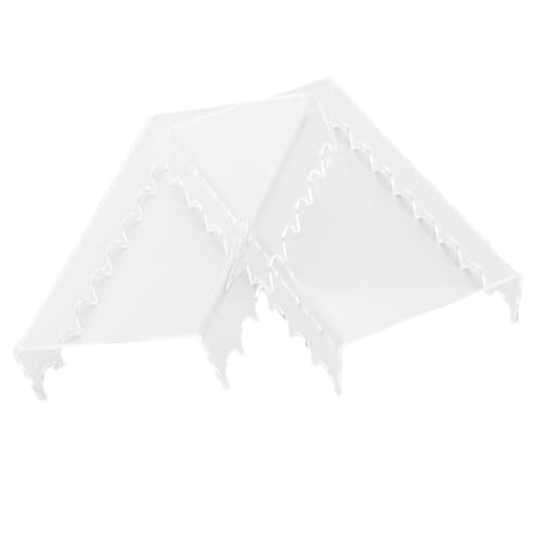 Pilipane 2PCS Makeup Brush Holder Clear Acrylic Horizontal Brush Drying Rack Organizer for Paint Brushes Vanity Table Accessory