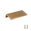 Rergy 10 Pack 3" Cabinet Pulls Champagne Bronze Finger Pulls for Cabinets - color: Champion Bronze, size: Hole Center: 3in(76mm)