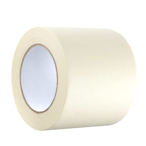 GTSE Wide Masking Tape, 4 inches x 55 Yards (164 ft), Multi-Surface Adhesive Painting Tape, 1 Roll - size: 4" x 55 yds