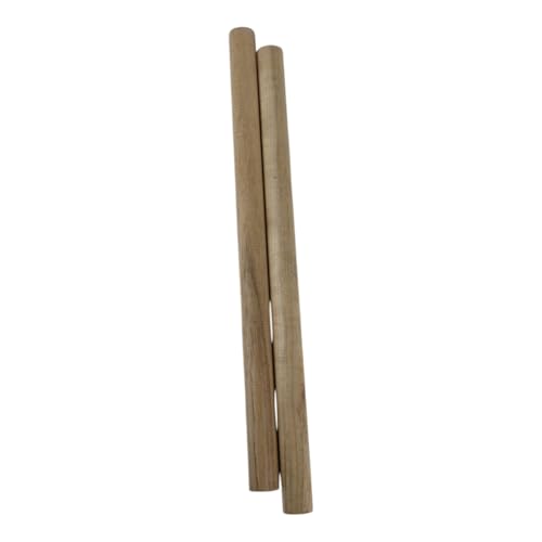 Hickory Wooden Dowel Rods - 3/4 x 12 Inch (Pack of 2) - Kiln-Dried Unfinished Natural Hardwood Dowels for Crafts and Woodworking