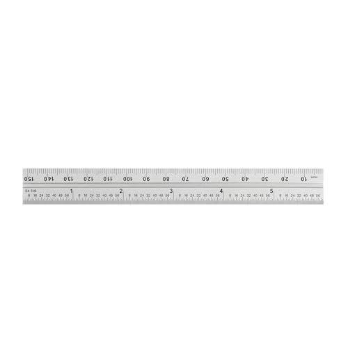 PEC Tools Double Square, 6"/150mm Blade, English & Metric, Cast Iron Head - color: Graduation: E/M (32nds/64ths/mm/0.5mm), size: 6"