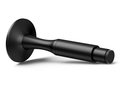Door Stopper for Bottom of Door, 4.09 Inch, Black, Aluminum