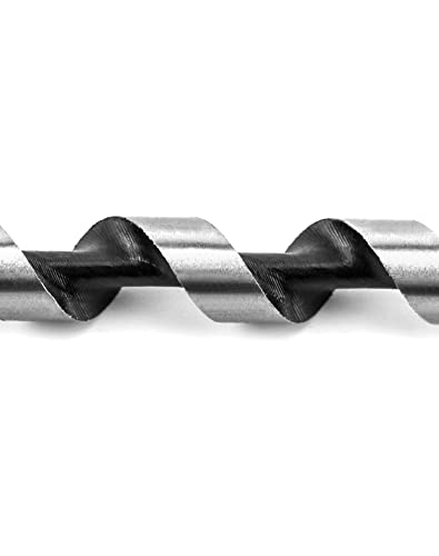 QWORK Auger Drill Bit for Wood, 3/8 Inch Diameter x 12 Inch Length, 3/8-Inch Hex Shank, Long Drill Bits - size: 3/8 x 12 inch
