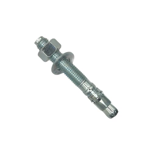 MIGHTY FASTENERS Zinc-Plated Steel Wedge Anchors, 3/4" X 5-1/2" - Heavy-Duty Mounting Bolts for Concrete - 50 Pack - size: 3/4" X 5-1/2"