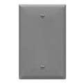 ENERLITES 10 Pack Mid-Size Blank Wall Plate Cover, No Device, 1-Gang, Gray - color: Gray, size: Mid-Size