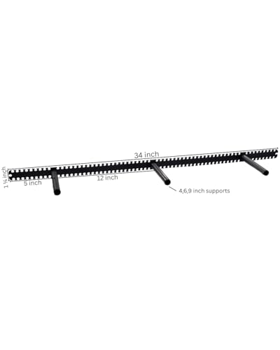 Floating Shelf Brackets - Sheppard Brackets - Easy Install - Heavy Duty (34 inch) - size: 34 inch