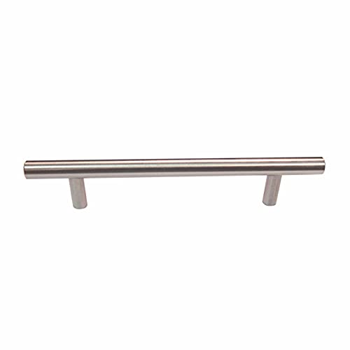 Richelieu Washington 7 9/16-inch (192 mm) Brushed Nickel Cabinet Bar Pull - color: Brushed Nickel, size: 7 9/16 in
