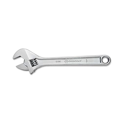 Crescent 12" Adjustable Wrench - Carded - AC212VS, Chrome - size: 1 Count (Pack of 1)