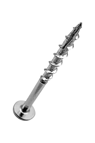Milescraft 5204 Wood Pocket Hole Screws - #7 x 1-1/2" Washer Head with Coarse Thread (100pc.), Torx Drive Self-Tapping, for Indoor Use