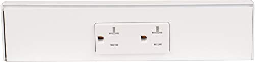 TR Series Angle Power Strip, 9 inch, 1 Dual Receptacles, White - color: White, size: 9 Inch