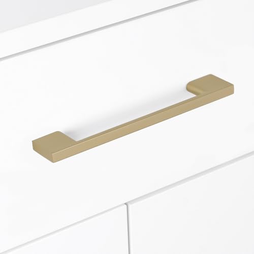 10 Pack 3 Inch(76mm) Cabinet Pulls Champagne Bronze Kitchen Cabinet Handles Zinc Alloy Drawer Pulls Solid Cabinet Hardware - color: Champagne Bronze, size: 3'' Hole Center(76mm)