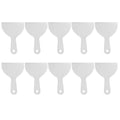 HARFINGTON 10pcs Putty Scraper 4.9" Width 1.7mm Thin Flexible Plastic Putty Knives for Taping Drywall Spreading Painting Wall Scratching Gray - size: 4.9"