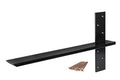 （2-Pack） Free Hanging T Shelf Bracket, Solid Heavy Duty Steel Knee Wall Hidden Granite Countertop Support Floating Bracket Hardware, Universal ,16 Inch , DIY Projects , Screws Included - size: 16