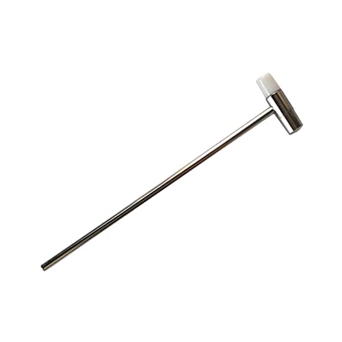 Dual Head Small Hammer, 7 Inches, Plastic Head and Metal Head, Black Plastic Grip, Double face Jewelry Mallet, Mini Hammer for Watch, Tuning, Woodworking, Toys, DIY, Leather, Instruments (19CM) - style: 19CM