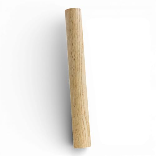 Red Oak Wooden Dowel Rod: 1-1/2 x 12 Inch (Pack of 1) - Kiln-Dried Unfinished Natural Hardwood Dowels for Crafts and Woodworking