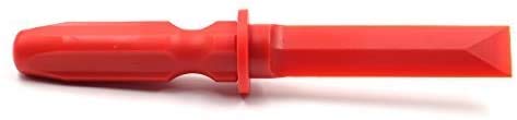 CKAuto Non-Marring Super Grip Plastic Chisel Scraper, Wheel Weight Remover,Red - size: 5 inches x 1.73 inches