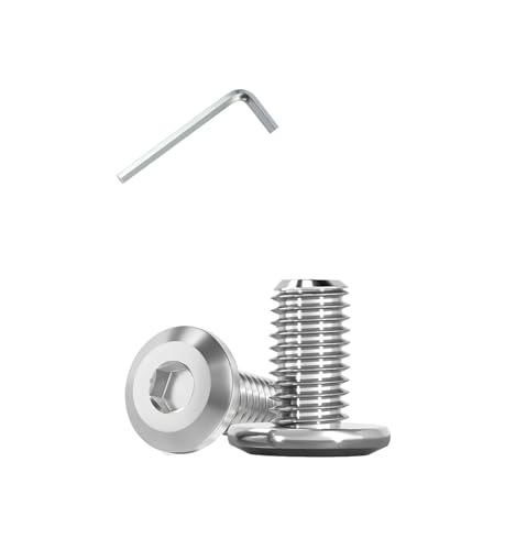 Metuja 5/16-18x5/8 Flat Head Hex Socket Cap Screws Bolts,304 Stainless Steel Fully Threaded Machine Screws with Hex Key (50PCS) Corrosion-Resistant for Furniture/Machinery - size: 5/16-18 x 5/8"