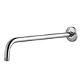 OFFO Shower Arm with Flange, 12 in Wall Mount Replacement Angle Shower Head Arm Wall-Mounted For Fixed Shower Head & Handheld Showerhead, Chrome - color: Chrome, style: 12 in