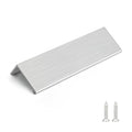 Rergy 10 Pack 4" Cabinet Pulls Brushed Nickel Finger Pulls for Cabinets - color: Brushed Nickel, size: Hole Center: 4in(102mm)