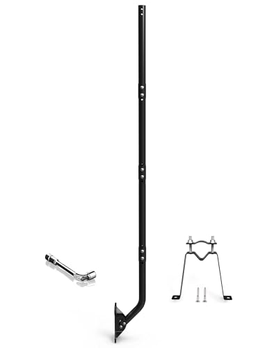 PIBIDI Long-Reach Antenna Mount, 1.25x66in J-Pole for Weather Station - color: Length 5' 6"