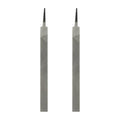 HARFINGTON 2pcs Flat Thin Cut File 14" Double Cut Teeth High Carbon Steel Hand Rasp File without Handle for Metal Wood Deburring Removing - size: 14", style: Thin
