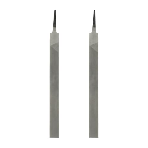 HARFINGTON 2pcs Flat Thin Cut File 14" Double Cut Teeth High Carbon Steel Hand Rasp File without Handle for Metal Wood Deburring Removing - size: 14", style: Thin