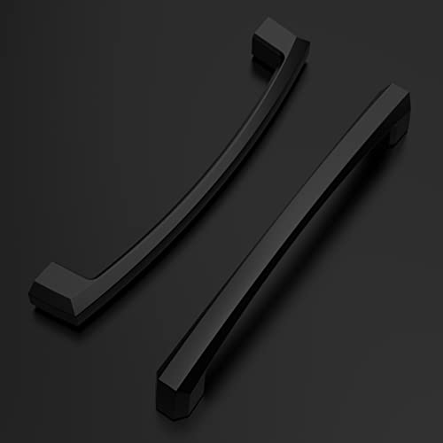 Amerdeco 10 Pack Matte Black Cabinet Pulls 4 Inch(102MM) Hole Centers Kitchen Cabinet Handles Hardware Kitchen Handles for Cabinets Cupboard Handles Drawer Pulls ZH0032 - color: Matte Black, size: 4"/102MM Hole Center