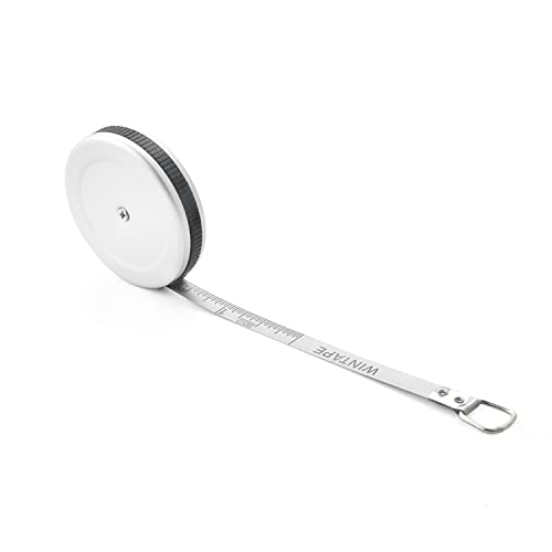 Small Tape Measure, Mini Retractable Dual Sided 80 Inch/2 M Measuring Tape | Silver Measure Tape - style: Round