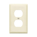 ENERLITES Mid-Size Duplex Outlet Covers Wall Plate, 1 Pack, Light Almond - color: Light Almond, size: Mid-Size