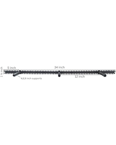 Floating Shelf Brackets - Sheppard Brackets - Easy Install - Heavy Duty (34 inch Build Kit) - size: 34 inch with Build Kit