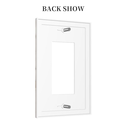 Beige Marble Pattern Light Switch Cover Modern Wall Plate Decorative 1 Gang Single Rocker Switch Plates Electrical Outlet Faceplate for Bathroom Kitchen Bedroom 5" x 3" - size: 1 Gang Single Rocker