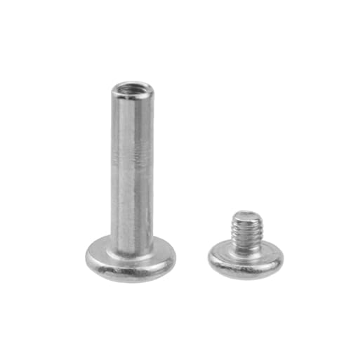 20 Sets M3 x 16mm Silver Furniture Screws,Hex Drive Rivet Socket - size: M3 x 16mm; Silver