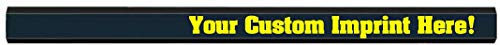 Express Pencils Black Custom Carpenter Pencil Personalized imprinted with your Name, Logo or Message - Pack of 12- USA Made (Black) - color: Black