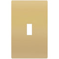 TG Mid-Size Screwless Toggle Light Switch Cover Plate, 1 Pack, White - color: Gold, size: 1 Gang