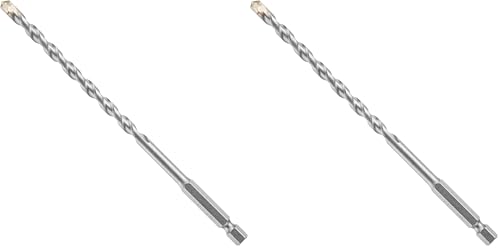 Bosch 1/4 in. X 6 in. Hex Shank Hammer Drill Masonry Bit LBHX004 (Pack of 2) - size: 1 Count (Pack of 2)
