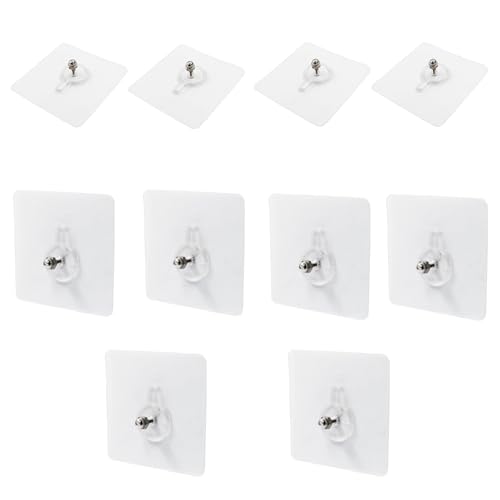 Hitefu Self-Adhesive Wall Hooks, 10pcs, 12mm - size: 12 mm