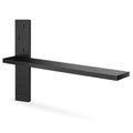 Floating Shelf Bracket Heavy Duty 1/2" Thick Free Hanging Countertop Support Bracket 1 Pack 16" Lx2.5 W Hidden Shelf Bracket for Floating Wall Countertops, Bars, Desks, Bench Seats, Vanities, Mantels - size: 16 Inch, style: Black- 1 pack