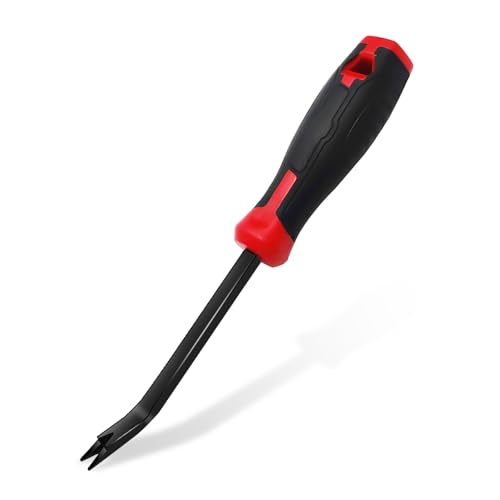 Staple Remover, Heavy Duty Staple Remover Tool,Upholstery Stapler Remover for Carpet,Wood,Floor, Furniture, Construction, Industrial Staple Lifter Removes Flooring, Carton Box Staples(Red/Black) - style: 1pc Staple Remover(Red/Black)