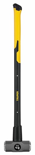 Truper 30929 8-Pound 36-Inch Sledge Hammer, Fiberglass Handle with Rubber Grip - size: 8 lb, style: Fiberglass