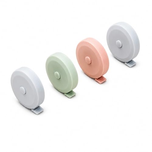 4PCS Retractable Tape Measure 150cm, Dual Scale for Body Sewing - color: 4 random color