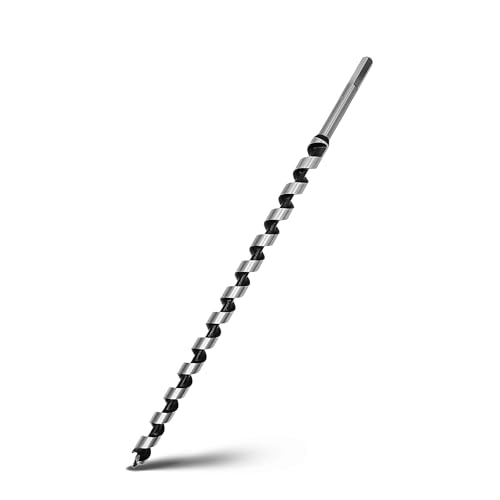 1-1/8 x 18 Auger Drill Bit for Wood,28x460mm Hex Shank Ship Auger Bit - size: 1-1/8 in x 18 in