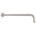 Shower Arm with Flange and Teflon Tape, Wall Mounted Shower Pipe 304 Stainless Steel Extension Arm for Fixed Shower Head & Handheld (24 Inch, Brushed Nickel) - color: Brushed Nickel, style: 24 Inch