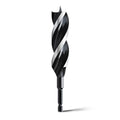 1-1/8" x 6" Auger Drill Bit for Soft and Hard Wood,Hex Shank - size: 1-1/8", style: 6"